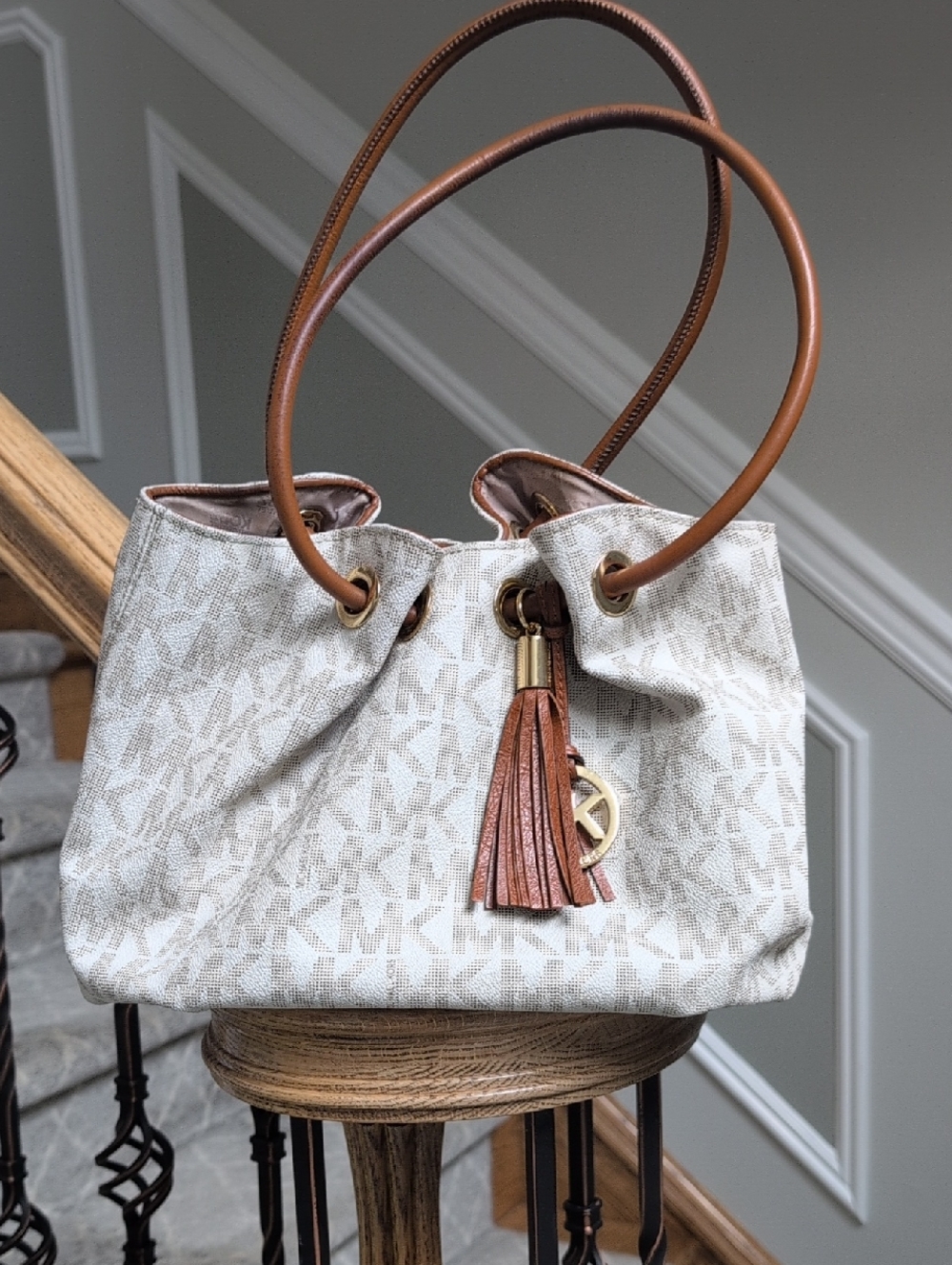 Michael Kors Coated Canvas Ring Tote